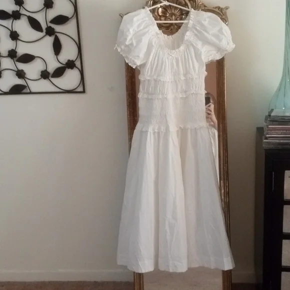 White Midi Dress - Picture 2 of 8